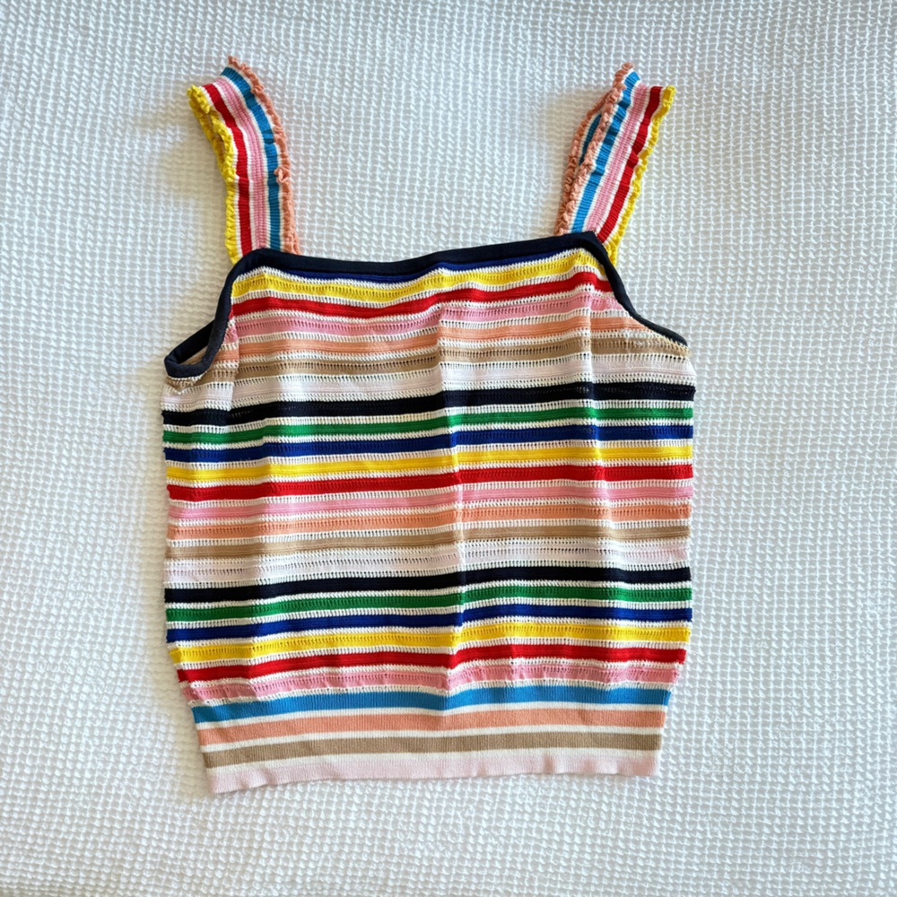 RARE J. Crew Multicolor Striped Tank Top